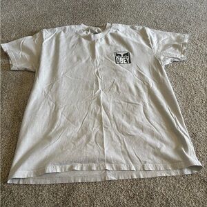 Obey White Short Sleeve Logo Tee